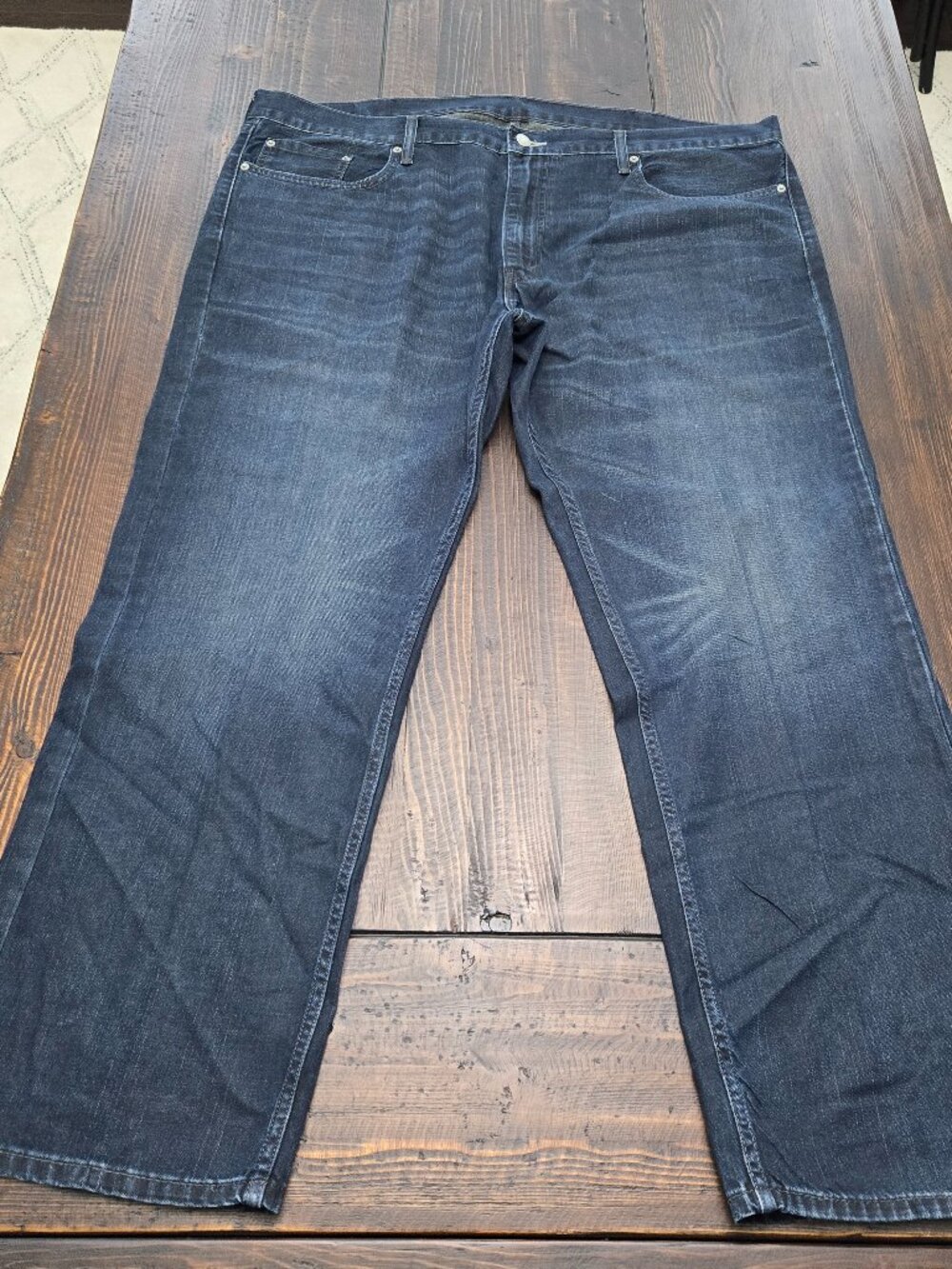 Levis 559 Men 42x30 (fit 44x31) Indigo Jeans 100% Cotton Relaxed Straight Denim